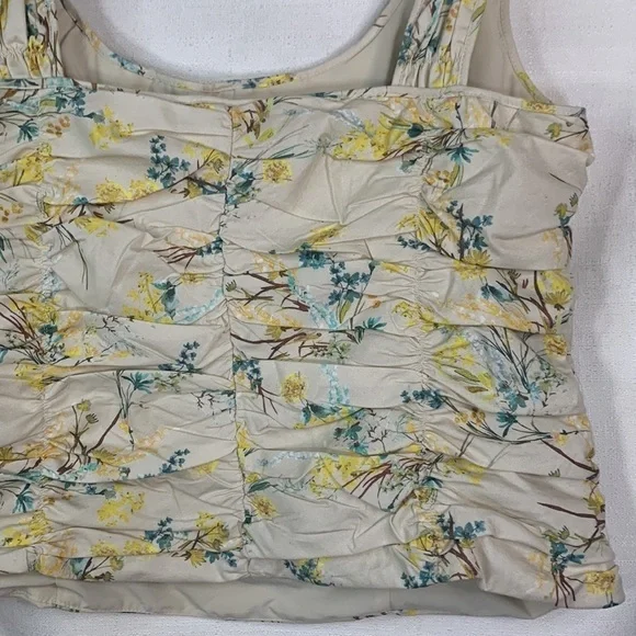 Antonio Melani Rouched Floral Clementine Top- NWT - Picture 10 of 16